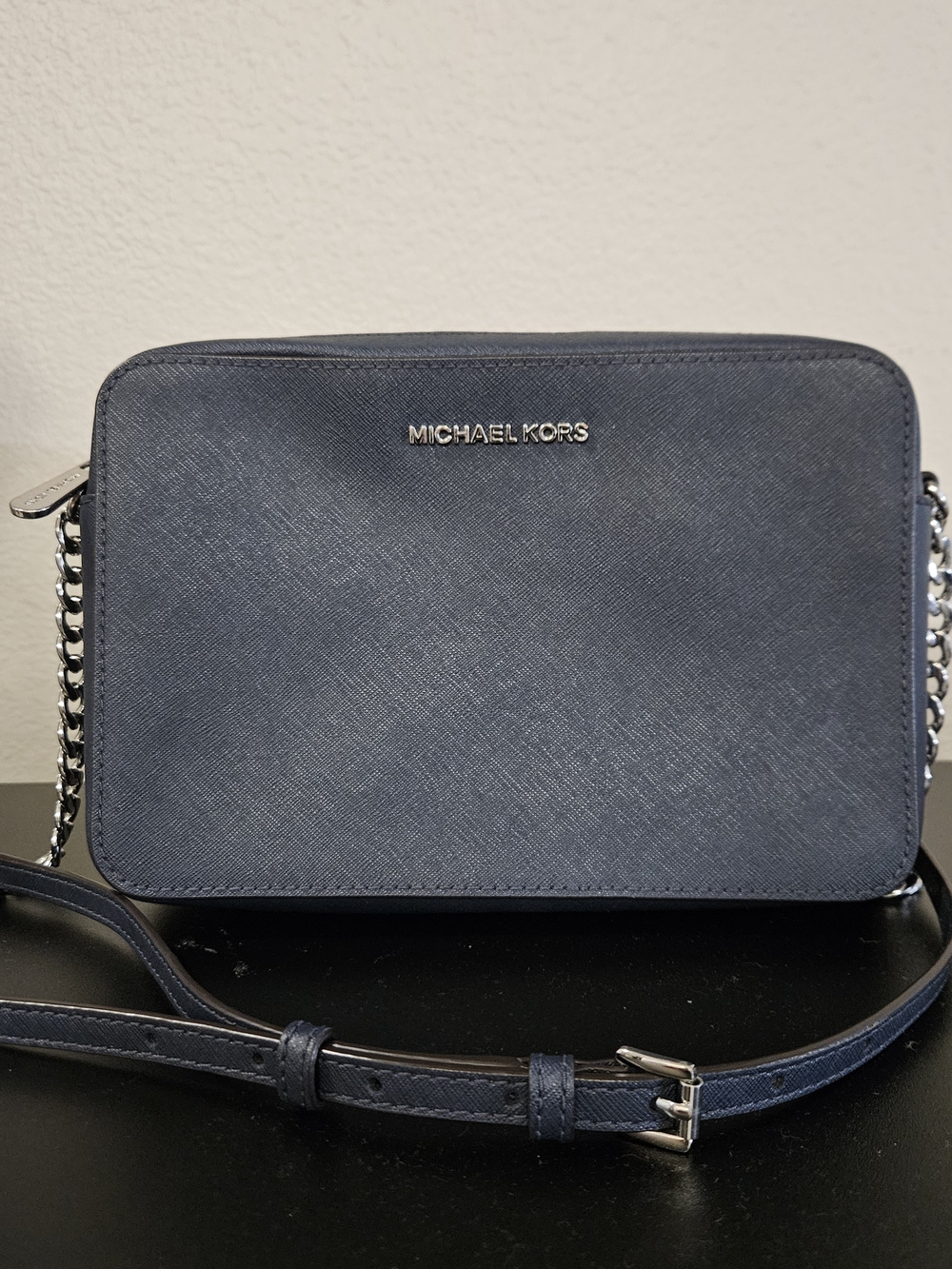 Michael Kors Jet Set Saffiano Leather Crossbody Bag